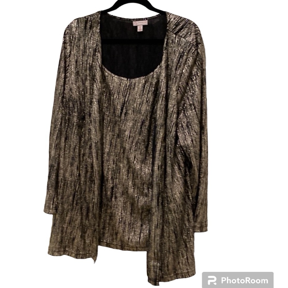 DB One piece dressy jacket and tank, size 2X